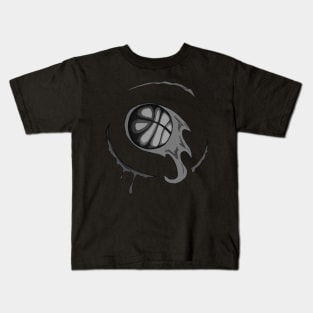 Vector Basketball Fireball Kids T-Shirt